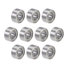 10pcs R144ZZ Deep Groove Ball Bearings 1/8" x 1/4" x 7/64" Double Shielded