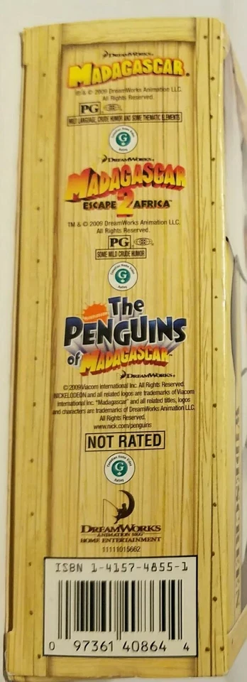 Madagascar: The Complete Collection DVD 3-Disc Set Widescreen Dream Works MINT! - Image 4 of 4