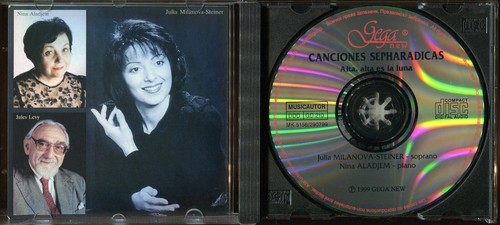 CD CANCIONES SEPHARADICAS ALTA, ALTA ES LA LUNA GEGA NEW 1999 - Picture 3 of 3