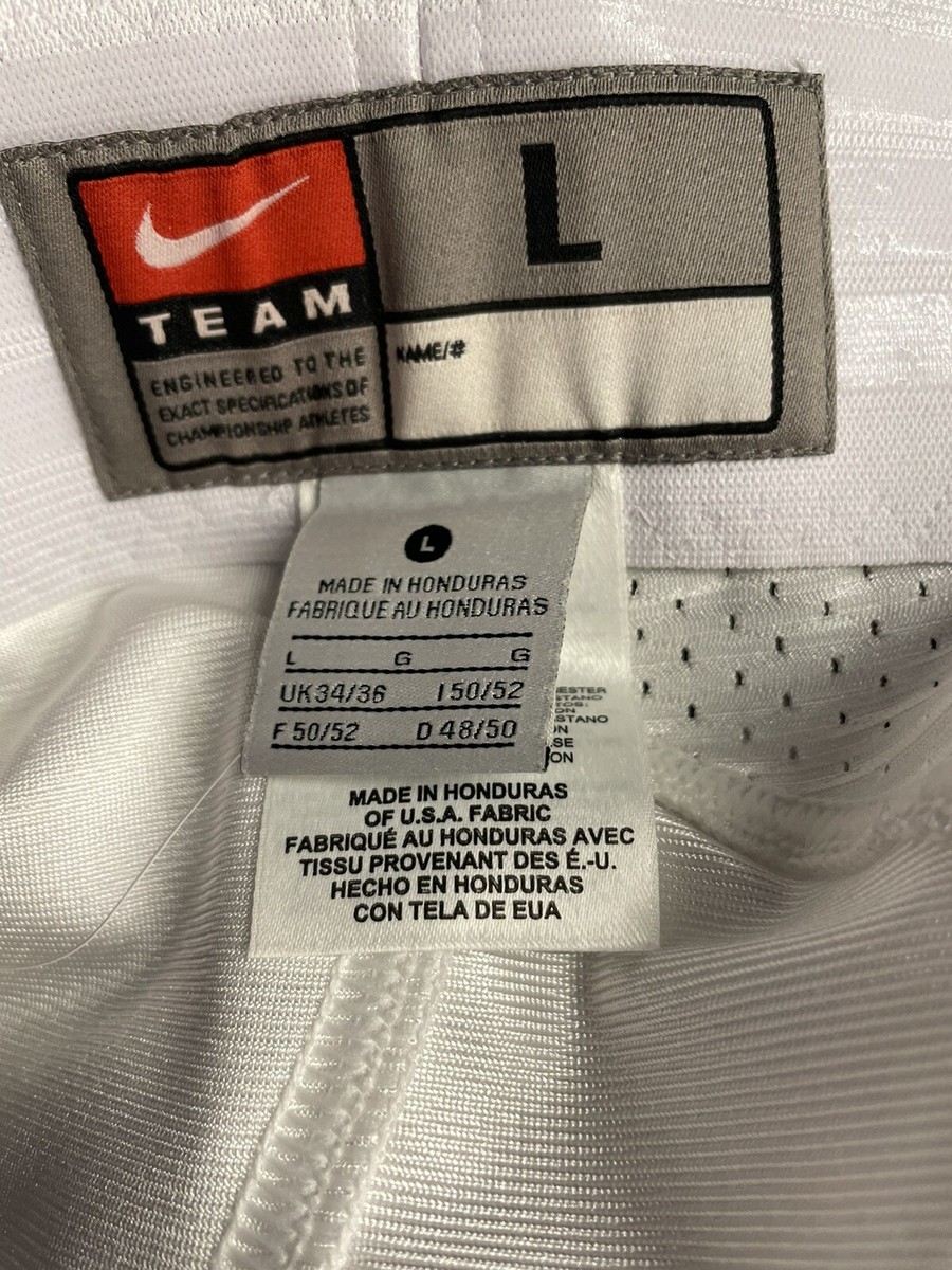 Nike Team Football Sample Pants sz L Game style Orange Blue Stripe