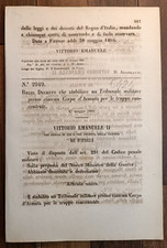 1866 ROYAL DECREE X MILITARY COURT CORPS-6424