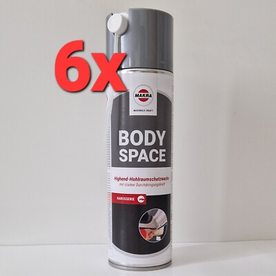 6x MAKRA BODY SPACE 500 ml Highend-Holhraumschutzwachs