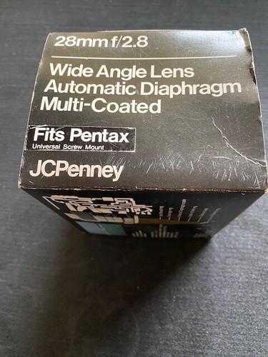 JCPenney 1:2.8 = 28 mm Wide Angle - Multi Coated Lens Universal Screw Mount - Picture 8 of 12
