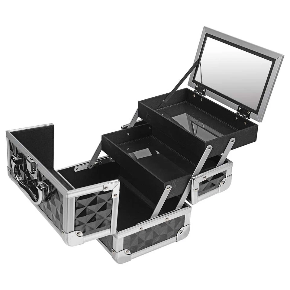 SHANY Mini Makeup Train Case With Mirror - Image 2 of 2