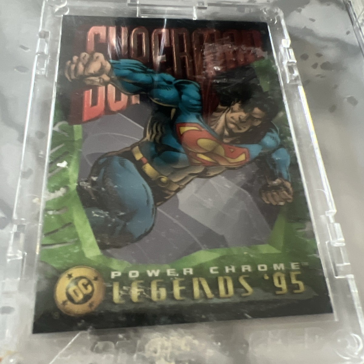 【レトロ】SkyBox DC Legends '95 Power Chrome 1995 Skybox DC Comics Power Chrome Legends 95 Superman Prototype
