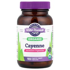 Organic Cayenne, 90 Organic Vegan Capsules 500 mg per Capsule 