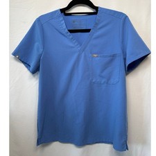 Figs Technical Collection Catarina Scrub Top, Blue, Size Medium