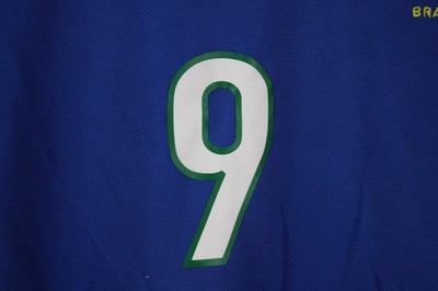 Brazil National Team Authentic Nike Jersey Size Large 1998 #9