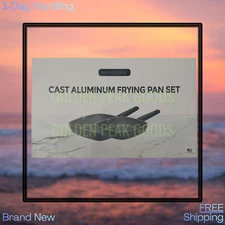 Servappetit 2PC Cast Aluminum Frying Pan Set Nonstick Free Shipping USA Stock
