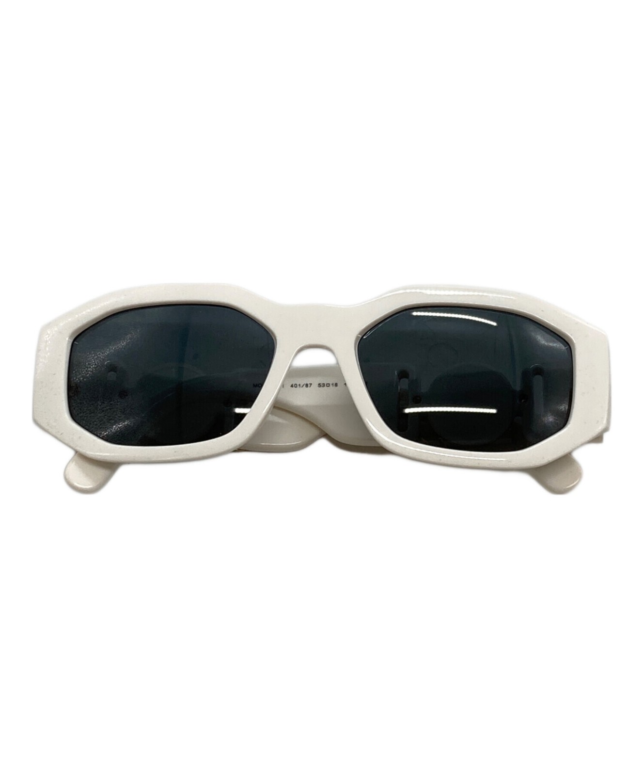 VERSACE Medusa Biggie Sunglasses 53-18-140 White Used - Minor Scratches, Case...