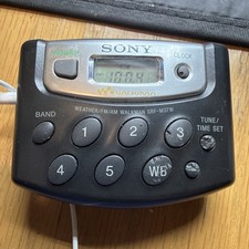 Sony Walkman SRF-M37W Portable AM/FM Digital Tuning Weather Band Radio - Tested