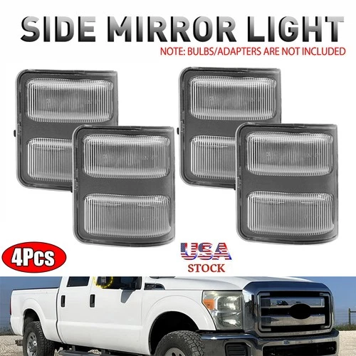 4x Side Mirror Marker Signal Light Housings For 13-14 Lincoln Mark LT Clear Lens