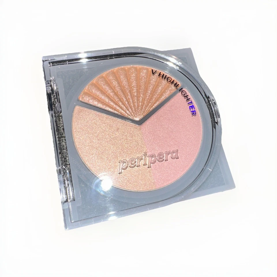 Peripera V Highlighter Soda Cafe Palette – 3 Color Glow K-Beauty Makeup - Image 4 of 4