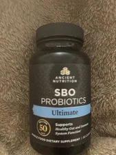 Ancient Nutrition SBO Probiotics Ultimate, 60 Capsules, 50 Billion CFU New