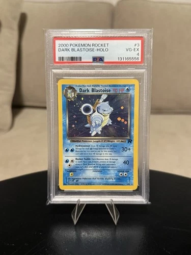 Pokémon TCG Dark Blastoise Holo Rare Card 3/82 WOTC 2000 Vintage PSA 4 VG-EX