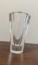 Orrefors Crystal Vase 6.75x4 Inches Sweden