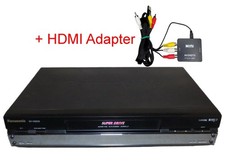 Panasonic NV-HS830 S-VHS VCR 6-Kopf Videorecorder PAL, NTSC, + HDMI Adapter