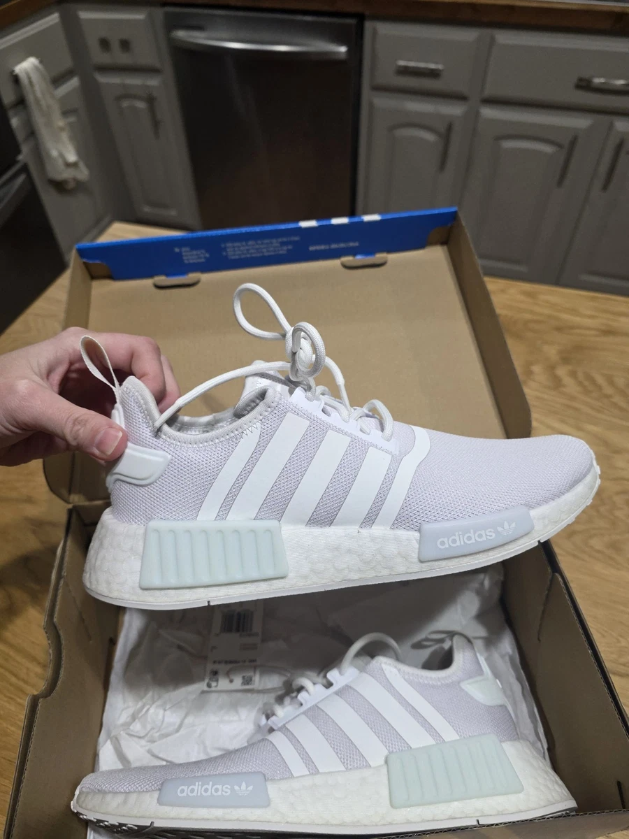 adidas gazelle silver green womens ADIDAS Big Kids' NMD Runner Casual Shoes, White main image 1
