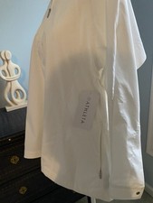 Athleta White Jacket, Relaxed, Lightweight, Breathable, Brand New With Tag, M
