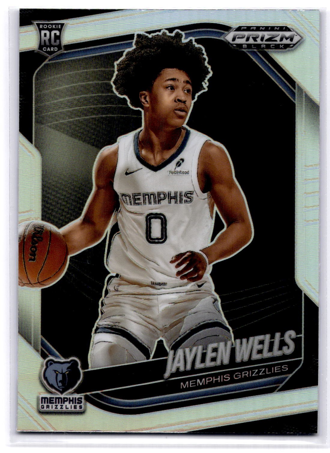 2024-25 Panini Prizm Black #34 Jaylen Wells Silver Prizms