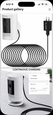 OLAIKE Indoor/Outdoor Power Adapter for Ring Stick Up Cam Black 5m/16ft
