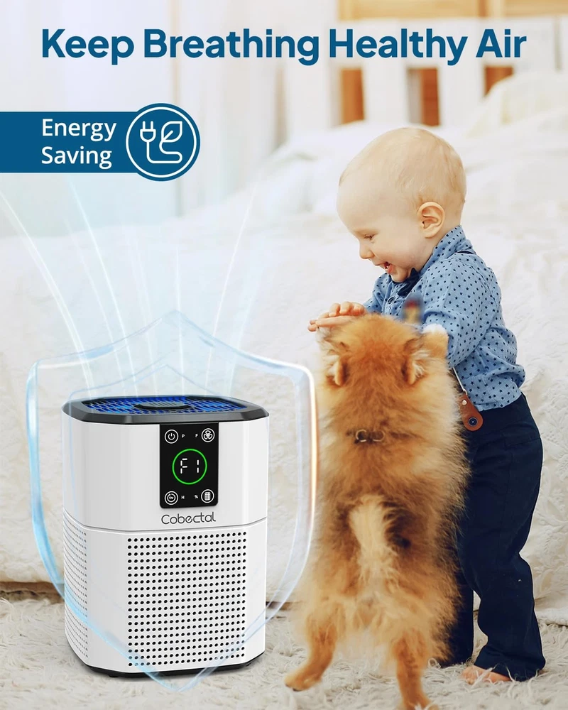 Cobectal H13 True HEPA Air Purifier for Home Bedroom Office