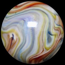 JABO Joker 4 Marble Collector Series: BIG Sapphire  Goldenrod 0.786"