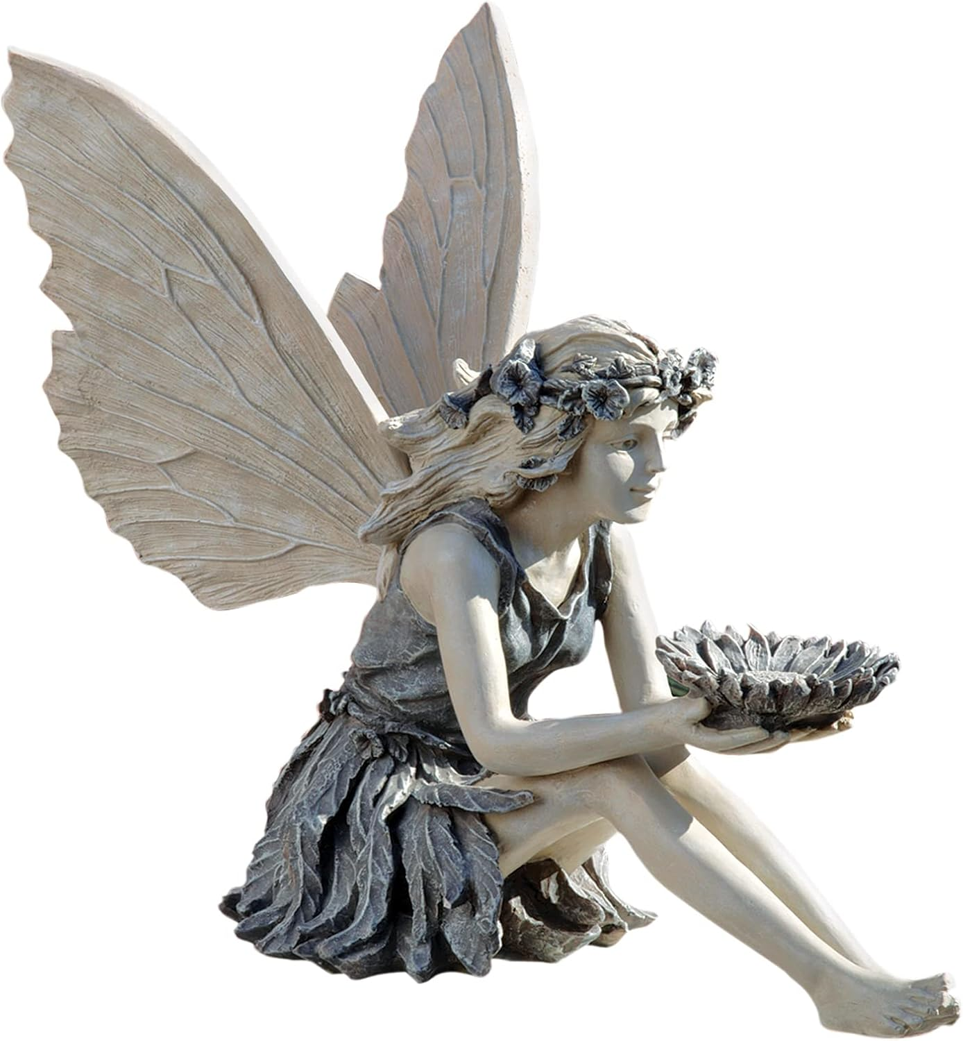 Sunflower Fairy Garden Statue for Outdoor Decor