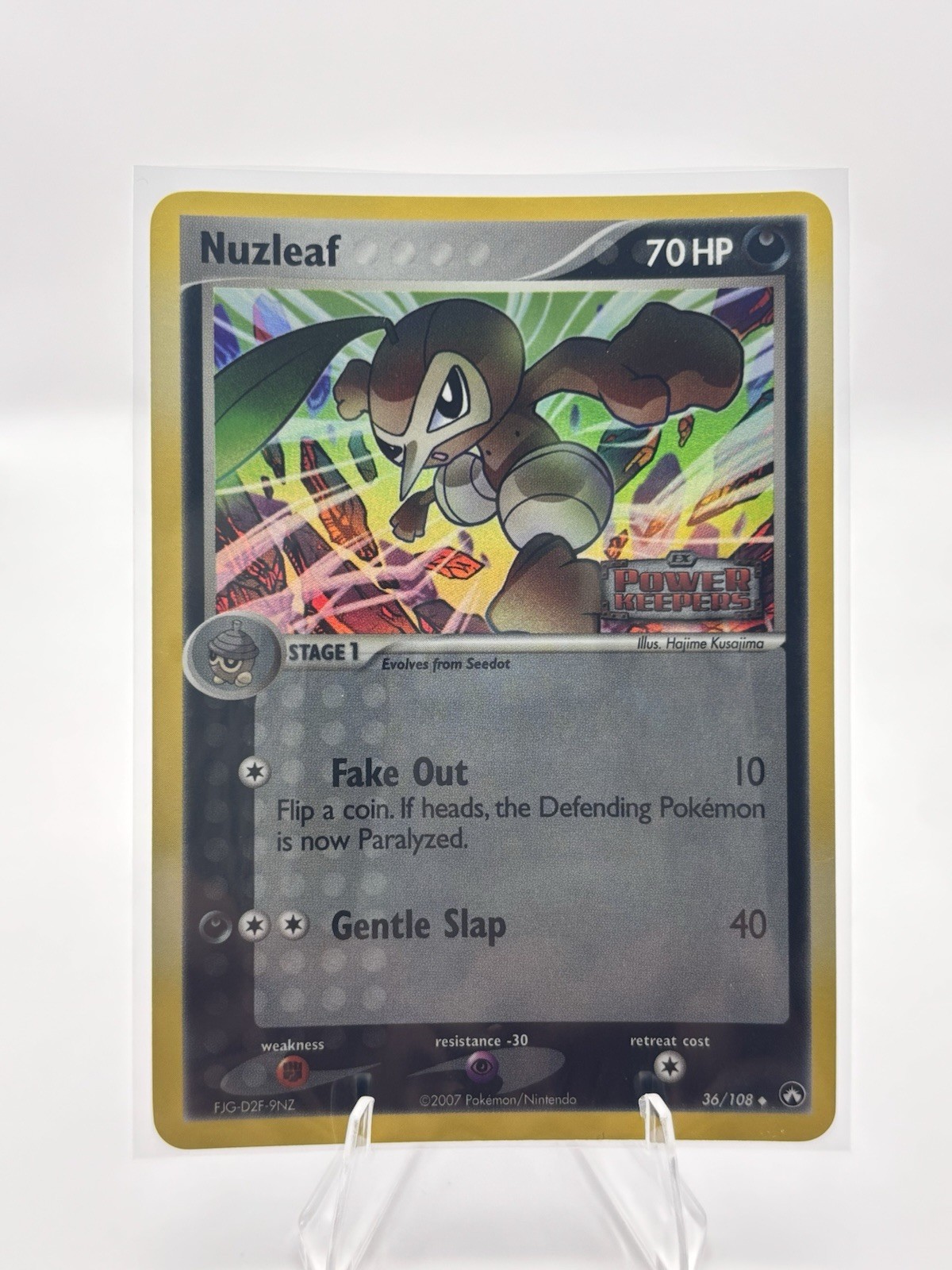Pokemon Nuzleaf 36/108 Power Keepers Reverse Holo NM-