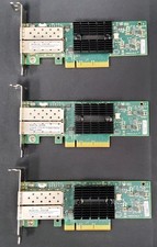 Lot of 3 MellanoxMCX312B-XCCT 10GB ConnectX-3 DualPort PCIe3.0 LowProfile CX312B