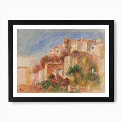 View From The Garden Of The Post Of Framed Wall Art Poster Canvas Print Picture