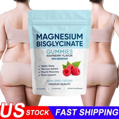 3x Magnesium Bisglycinate Gummies, with 400mg Magnesium Bisglycinate Chelate New