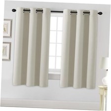 Blackout Curtains for Bedroom Thermal 42"W x 63"L Pack of 2 Ivory/Cream