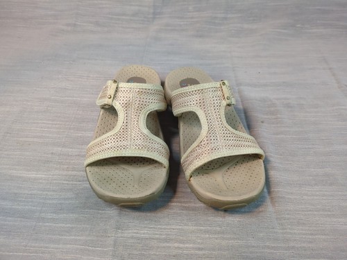 Skechers Outdoor Lifestyle Cream Slip On Adjustable Sandals 47786 Womens Size 6 - Picture 2 of 7