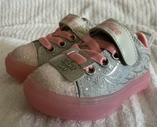 Skechers Kids Twinkle Toes Sparks Light-up Ice Sneakers Shoes Toddler 5