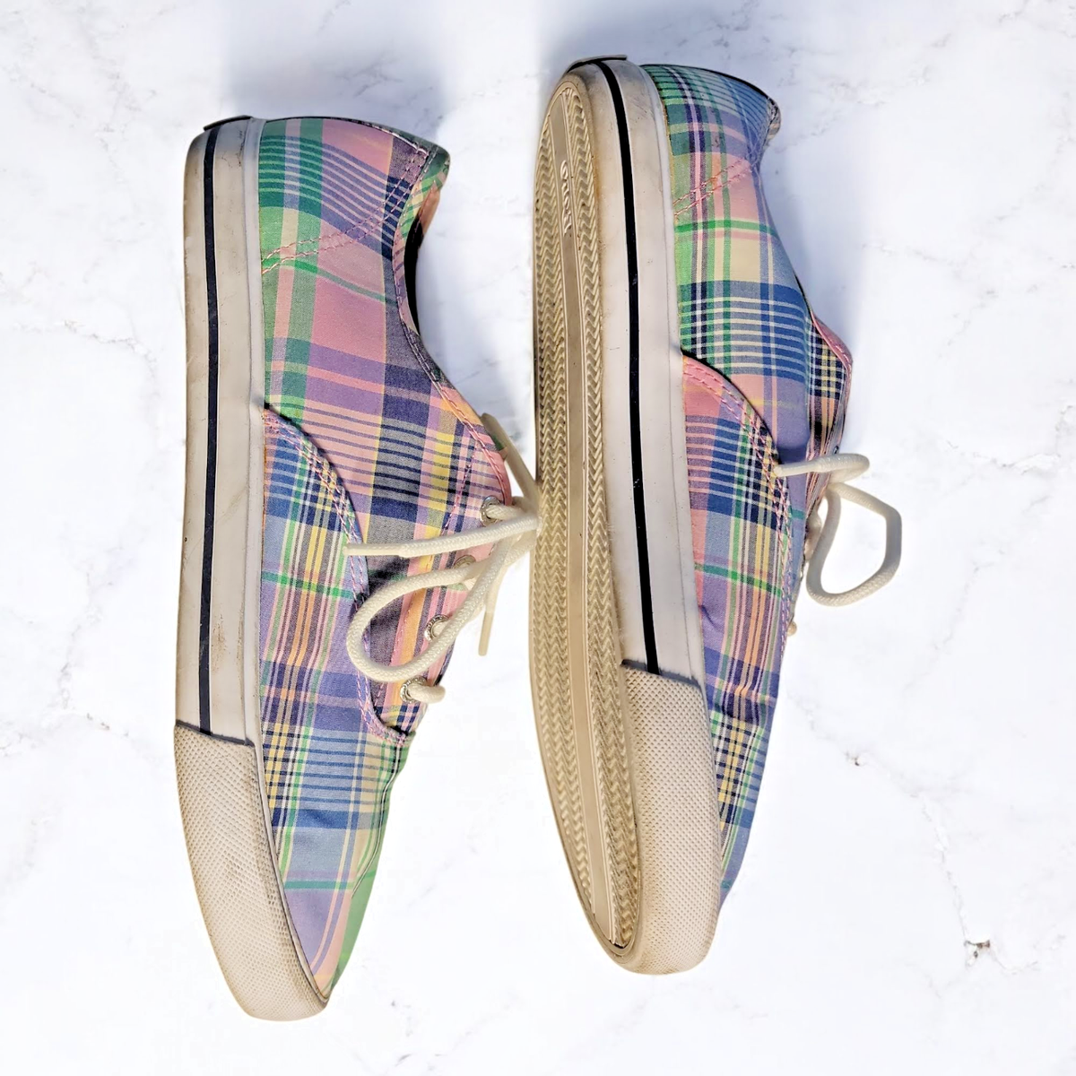 Ralph Lauren Green plaid Insole loafers with Gold Polo Logo Polo Ralph Lauren Loafers and moccasins for Women | Online  main image 3