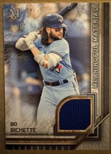Bo Bichette Blue Jays 2023 Topps Museum Meaningful Material Relic Card /50