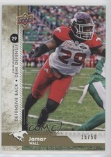 2018 Upper Deck CFL Gold 15/50 Jamar Wall #178 0nr3