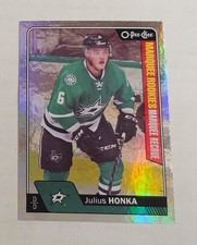 2016-17 O-Pee-Chee Hockey #690 Julius Honka Marquee Rookie Rainbow Card NHL