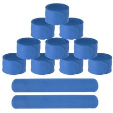 Silicone Slap Bracelets - 12Pcs Fitting for DIY Prizes 8.5" Blue