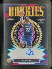 Derik Queen 2025-26 Topps Finest Rookie Finest Autographs RC Pelicans