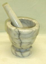 Marble Mortar and Pestle Set 4