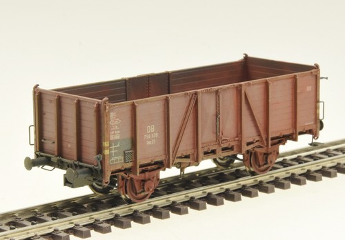 Brawa H0 48441 Offener Güterwagen Om 21 der DB 750 436 Epoche III ++ gealtert ++ | Zustand: Gebraucht