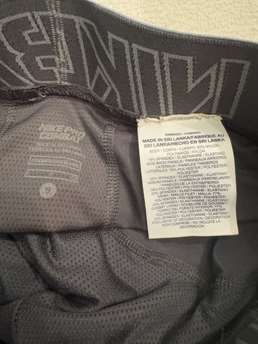 Nike 586242 060 Pro Combat Compression Shorts Grey Small S - Picture 8 of 10