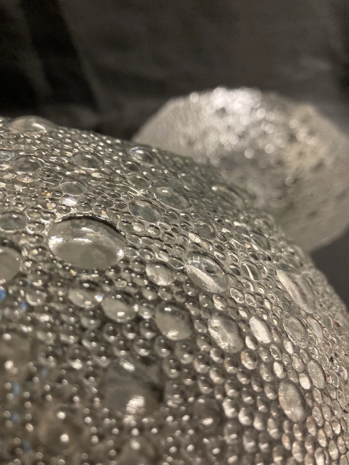 2 Sklo Union Glass Bowl Asteroid Bubble Pavel Panek Czech 1960s (20cm wide) - Image 4 of 4