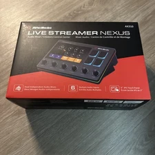 AVerMedia Live Streamer Control Center 6 Track Audio Mixer with IPS Touch Panel