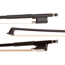 Glasser Standard Fiberglass Viola Bow for 15" ndash;17", Black