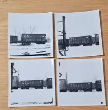 Vintage 70s 3.5" B/W 3.5" Railroad Photo PC Penn Central G38 Class Ore Car 