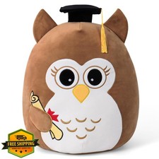 OurHonor Brown Owl Graduation Stuffed Animal 18"