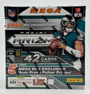 #ad #ad 2024 Panini Prizm NFL Football Mega Box Factory Sealed Neon Green Pulsar Prizms $69.99